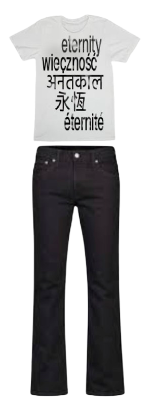 ETERNITY TEE outfit with black jeans